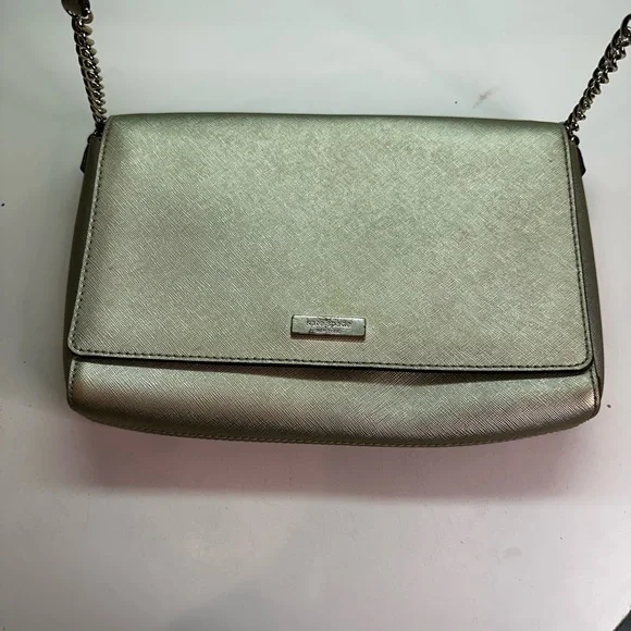 Kate Spade Metallic Gold Crossbody EUC - Picture 7 of 15